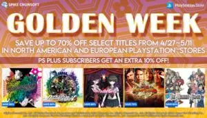 Spike Chunsoft Golden Week Sale