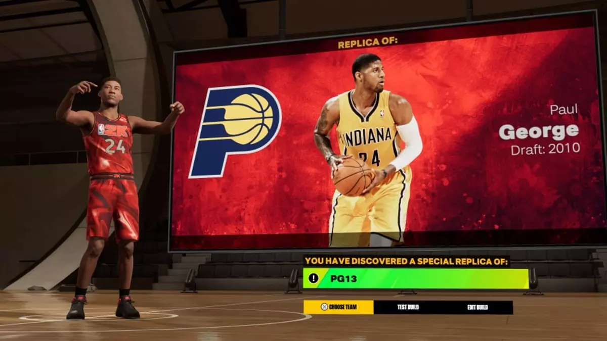 Paul George build easter egg in NBA 2K23