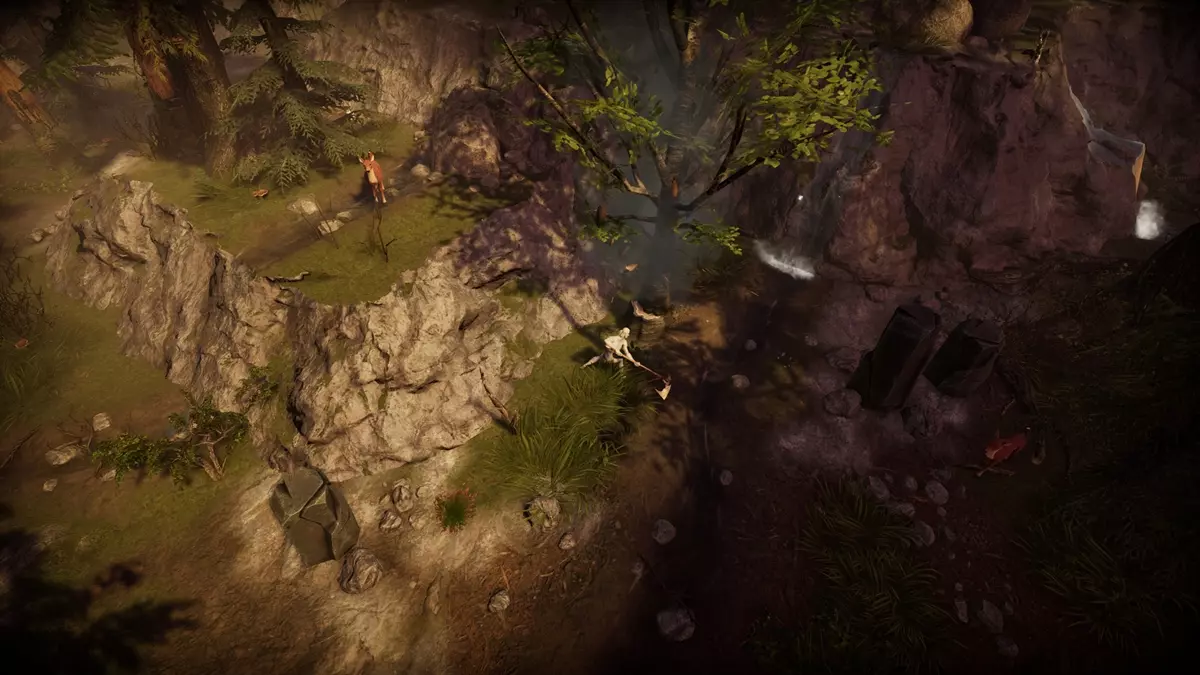 Whetstone Locations - image from game of player gathering resources