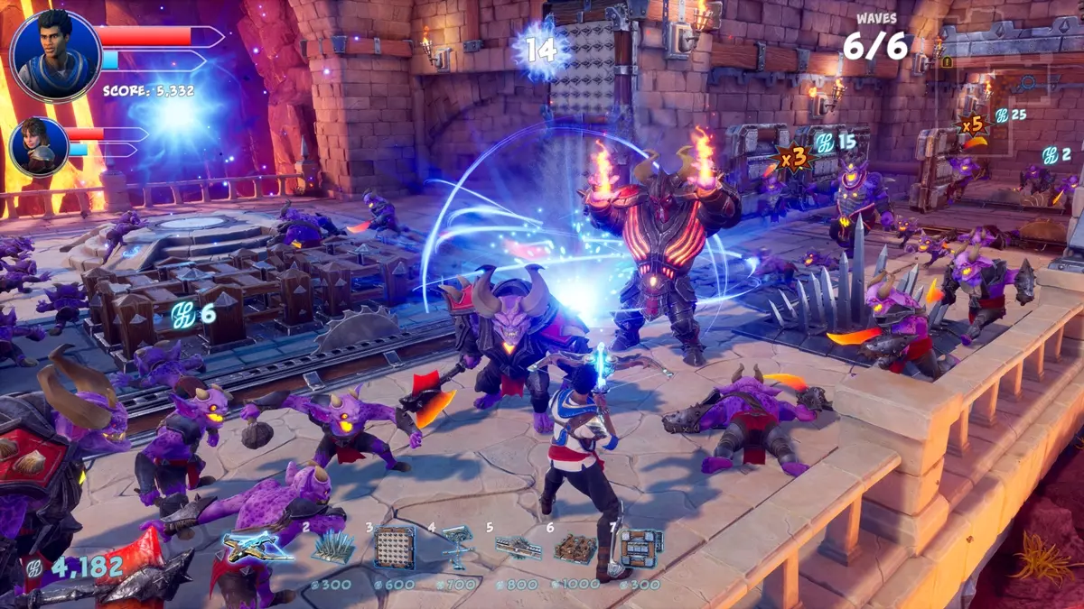 Orcs Must Die 3 Best Weapons - image from gameplay of main character attacking enemies
