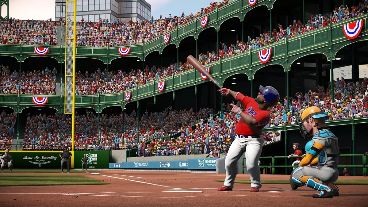 Super Mega Baseball Legends - image of batter at base
