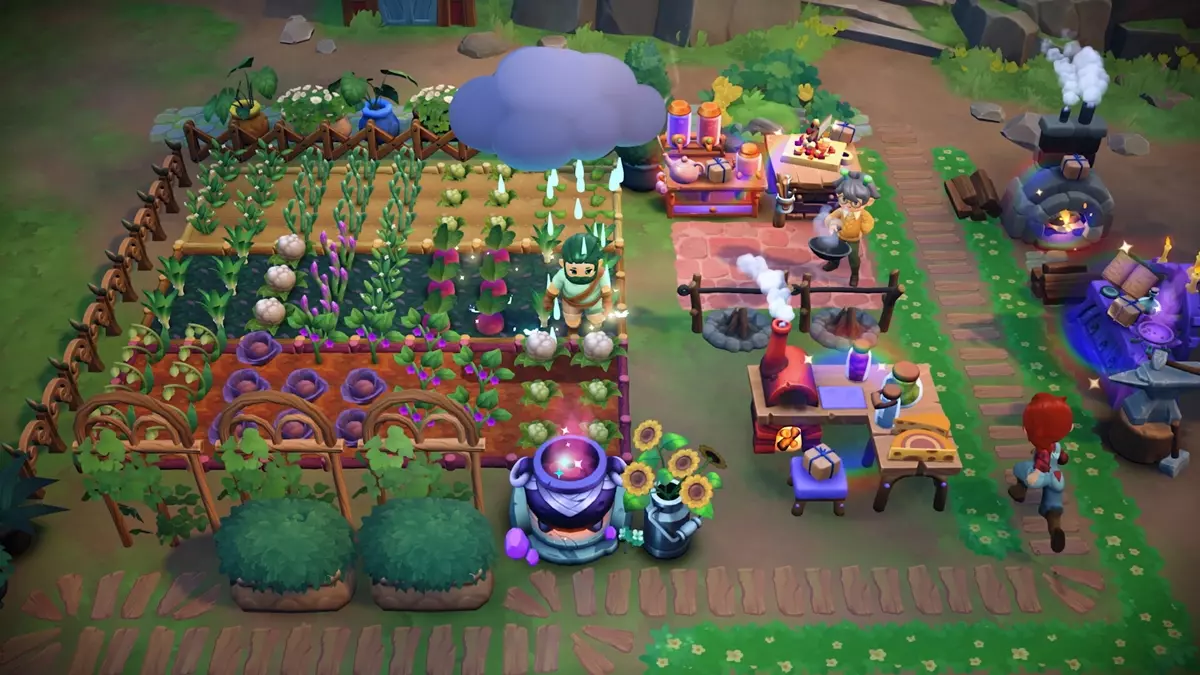 Fae Farm Pink Flower guide - image of farm