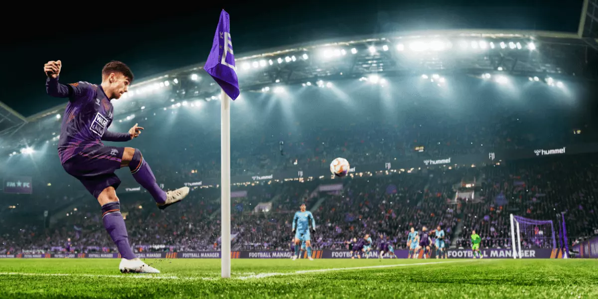 FM24 best young cam - key art for Football Manager 24