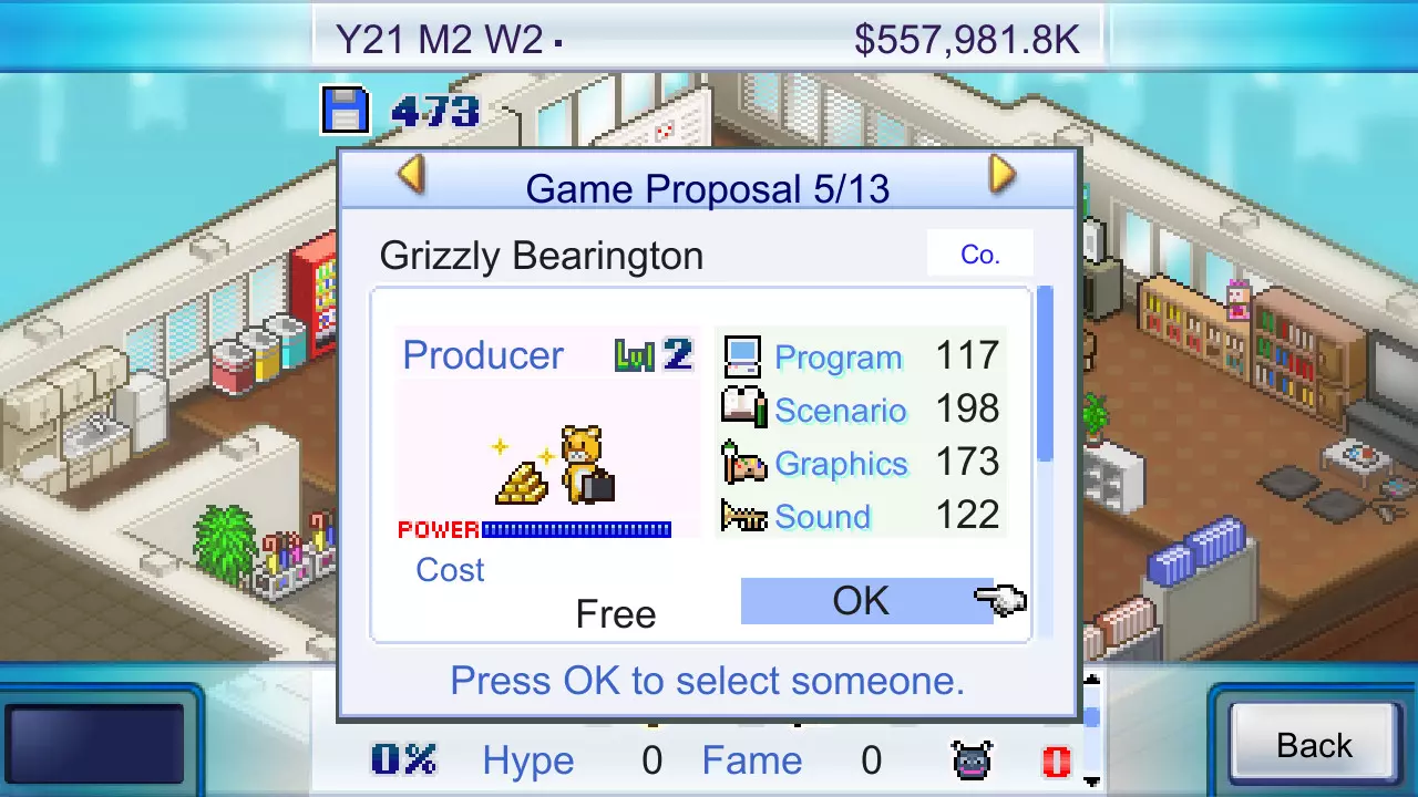 Best Kairosoft Games - image from Game Dev Story