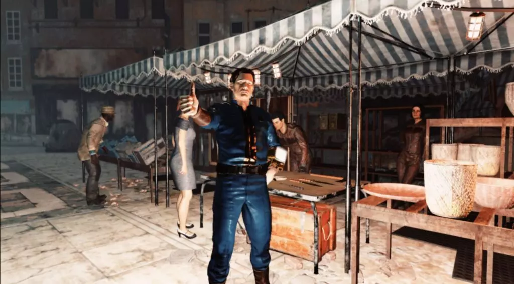 Fallout 76 character, image from gameplay